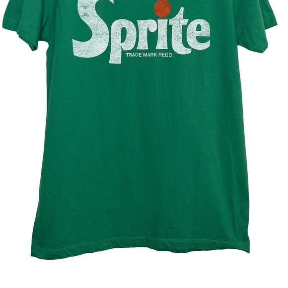 Sprite Logo Tshirt Mens Medium Green Short Sleeves Coca Cola - Picture 4 of 6
